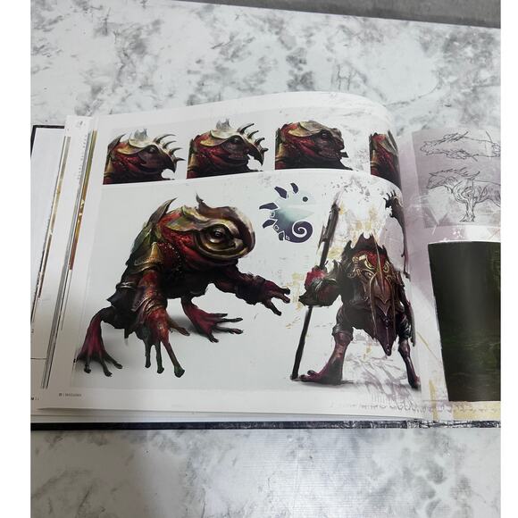 The Art Of Guild Wars 2 Hardcover Book SIGNED 128 PGS English Art 2007-2009 Blk - Picture 11 of 16